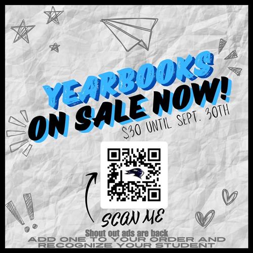 Advertisement for Yearbook sales $30 until September 30